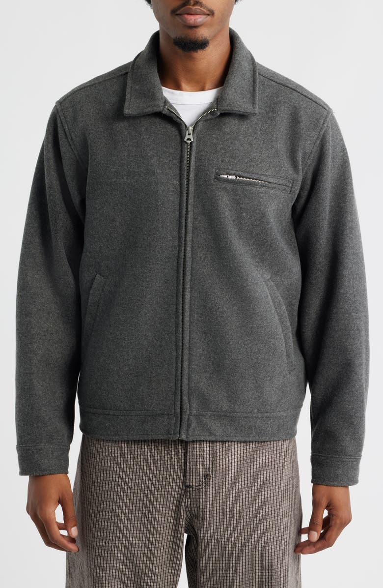 Obey Lenox Jacket, Alternate, color, Dark Grey Melange