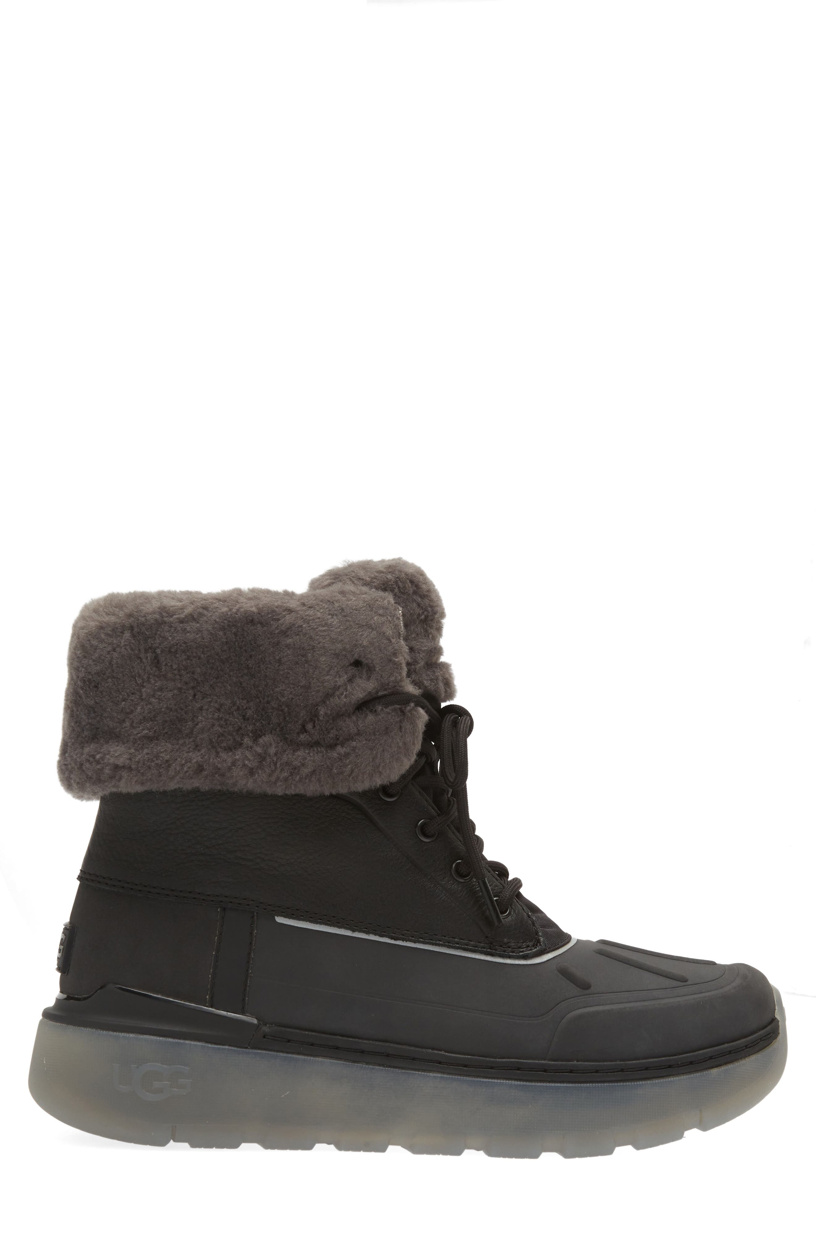 UGG<sup>®</sup> Butte City Waterproof Faux Shearling Boot, Alternate, color, 