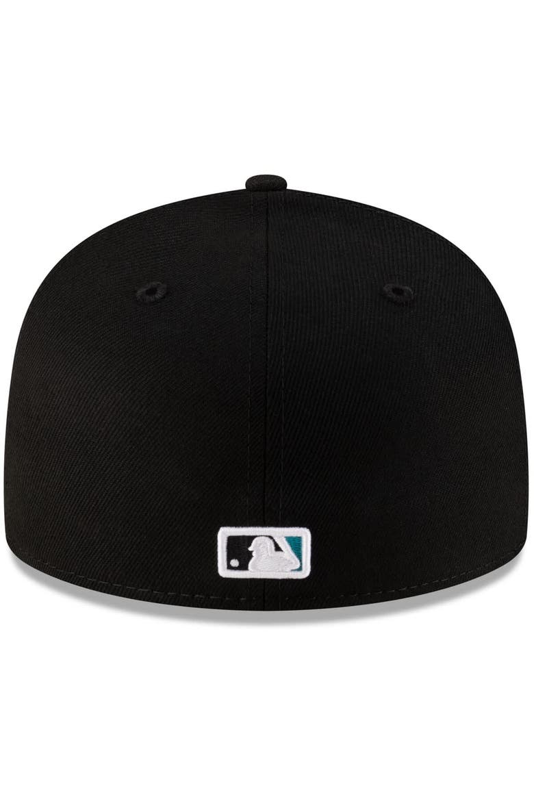Men's New Era  Black Florida Marlins On-Field Authentic Collection 59FIFTY Fitted Hat, Alternate, color, Black