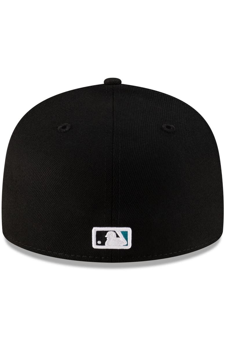 New Era Men's New Era  Black Florida Marlins On-Field Authentic Collection 59FIFTY Fitted Hat, Alternate, color, Black