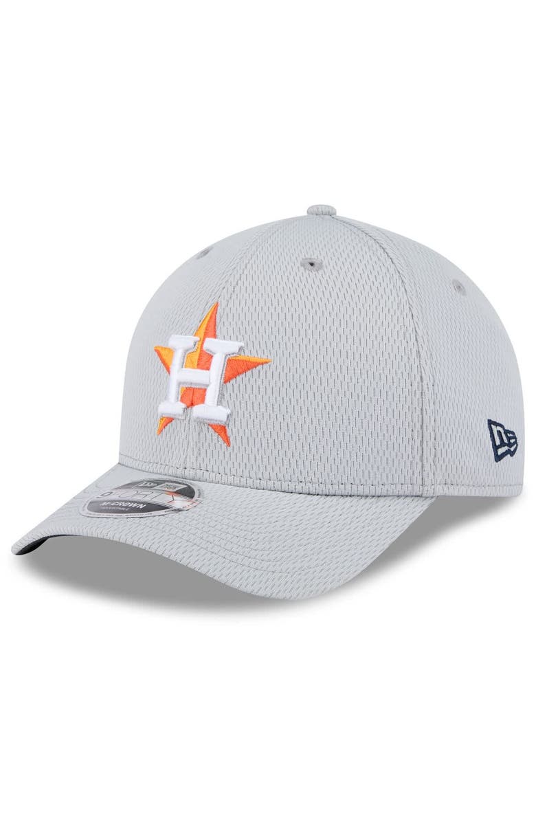 New Era Men's New Era Gray Houston Astros 2025 MLB Clubhouse 9FORTY M-Crown Adjustable Hat, Alternate, color, 