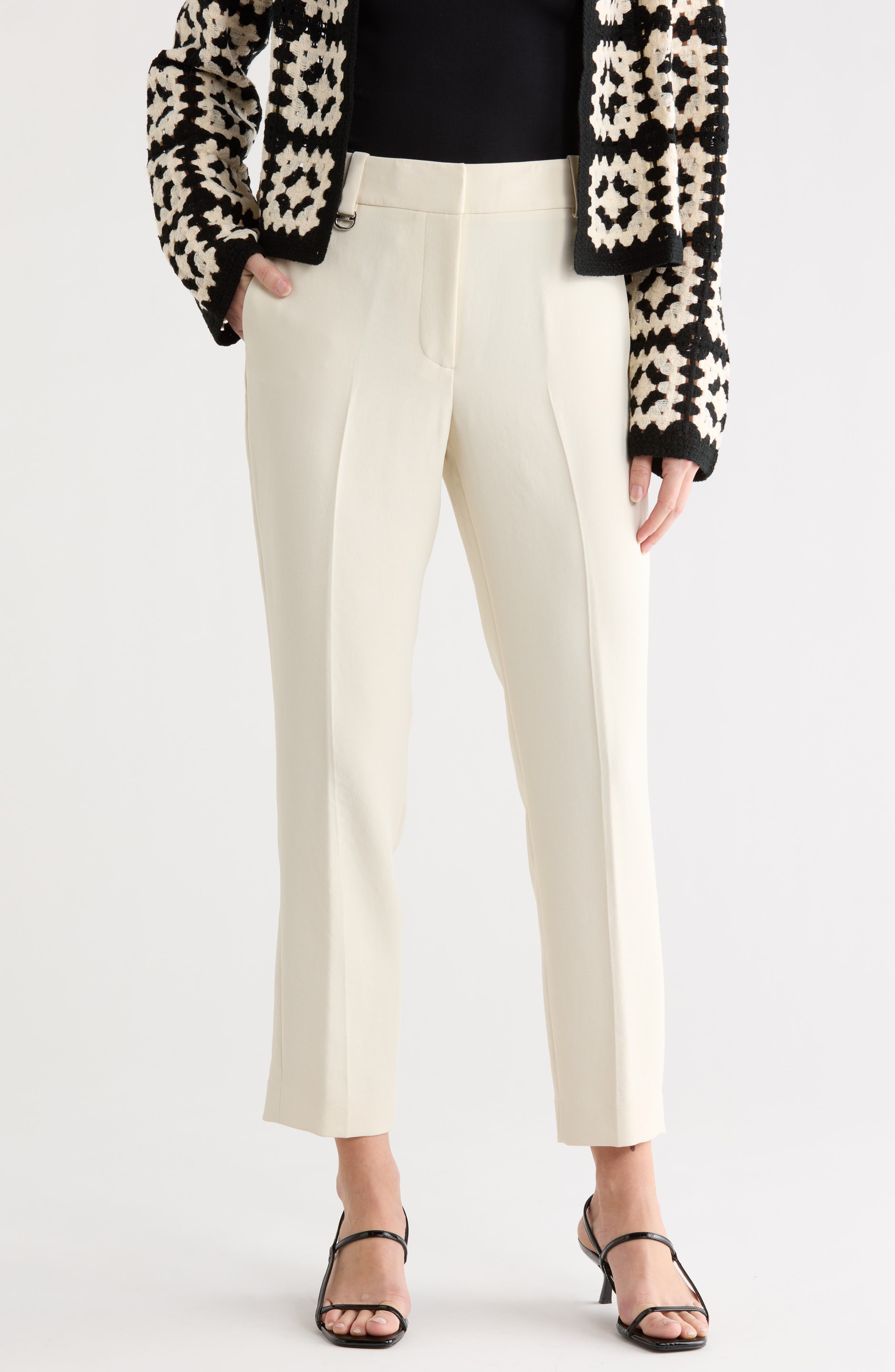 DKNY Flat Front Ankle Pants