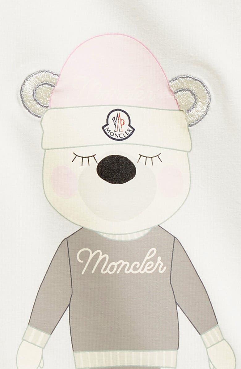 Moncler Kids' Long Sleeve Stretch Cotton Graphic T-Shirt, Alternate, color,