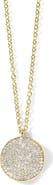 Ippolita Stardust Medium Pavé Diamond Disc Pendant Necklace