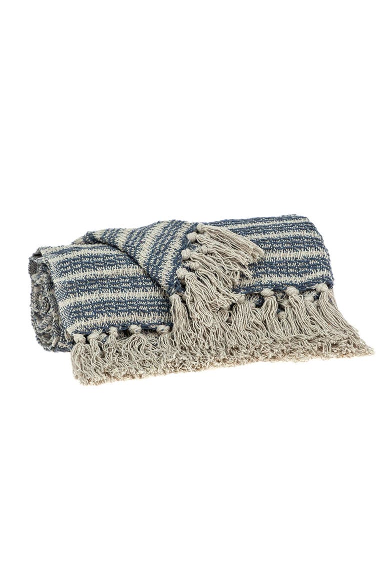 Simone Striped Throw Blanket, Alternate, color, PINK