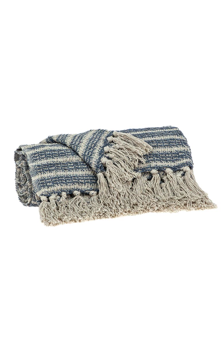 PARKLAND COLLECTION Simone Striped Throw Blanket, Alternate, color,