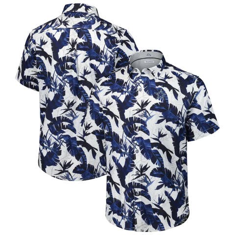Men's Tommy Bahama Navy Dallas Cowboys Sunnyvale Blooms Camp Button-Up Shirt