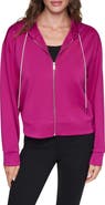 DKNY Chain Cord Front Zip Hoodie