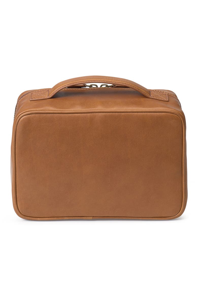 Rhodes Leather Dopp Kit, Alternate, color, TAN FULL GRAIN