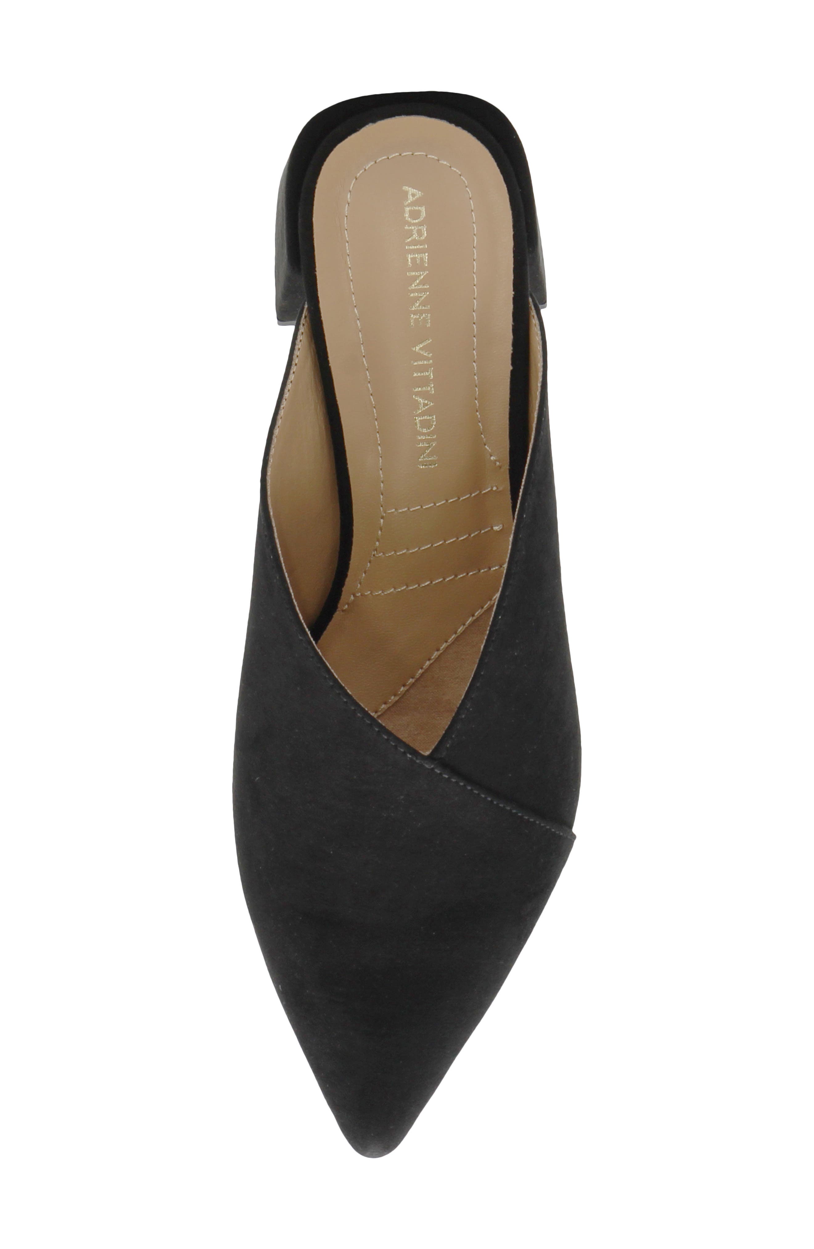 Gretch Faux Leather Pointed Toe Mule, Alternate, color, BLACK SU