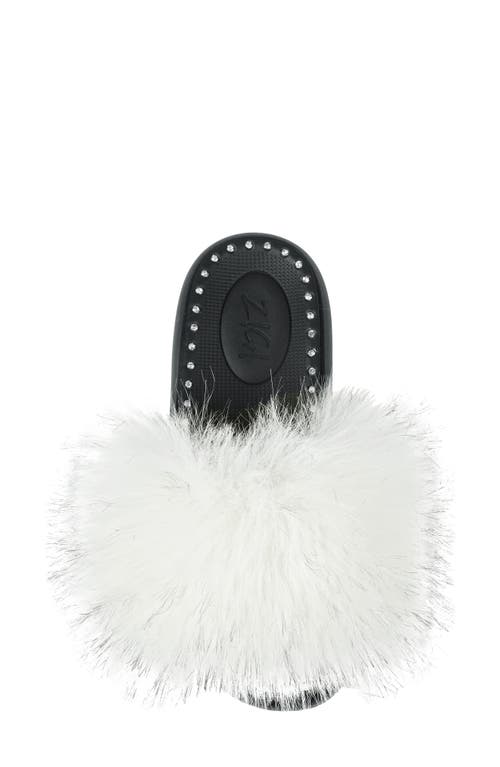 Zigi Fabbi Faux Fur Platform Sandal