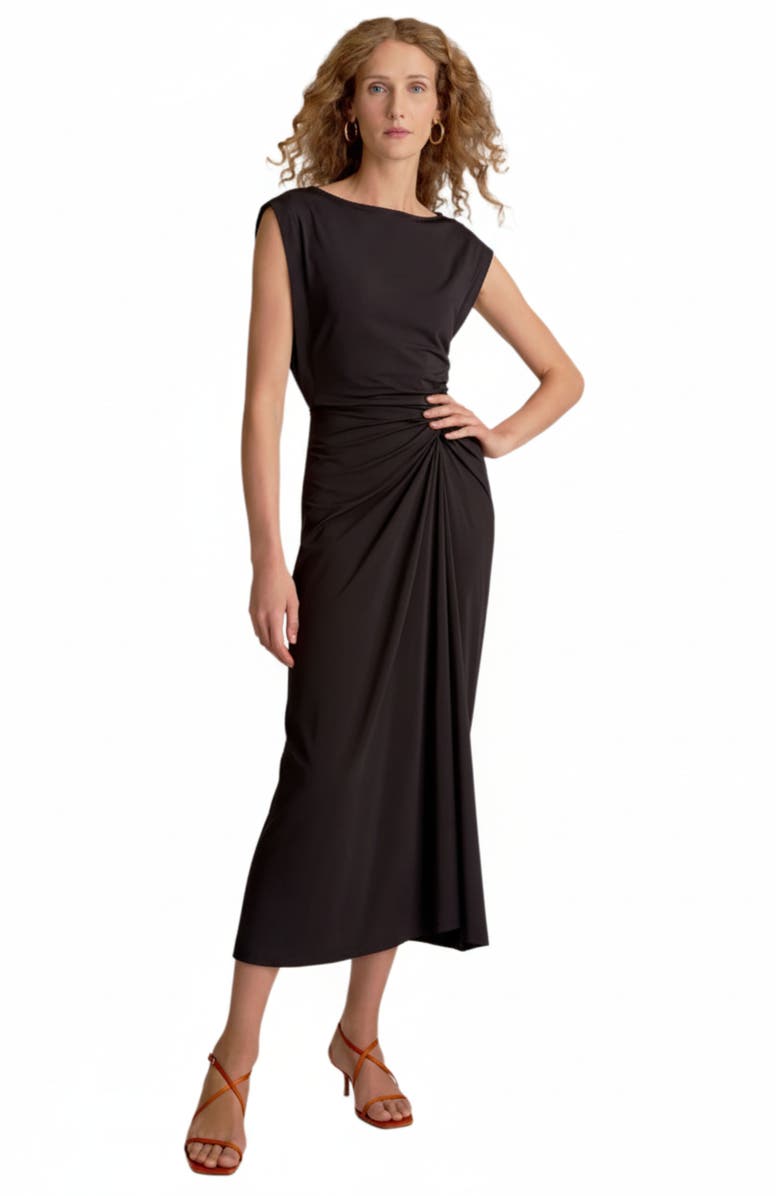 M.M.LaFleur Zita Light Jersey Dress, Main, color, Black