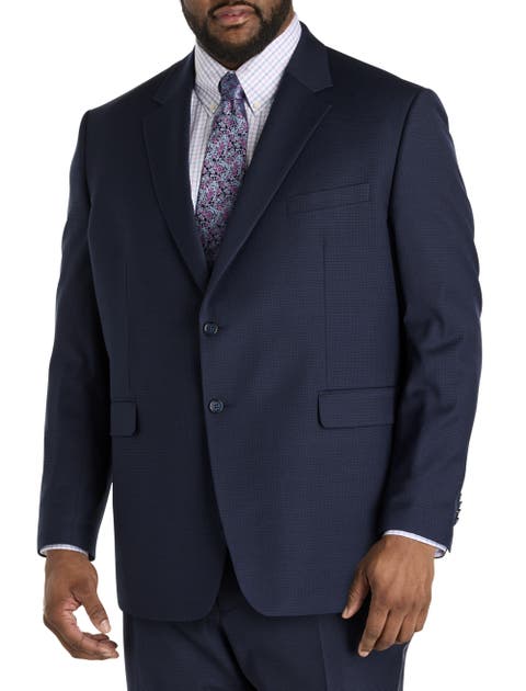 Big & Tall Mini Neat Suit Jacket