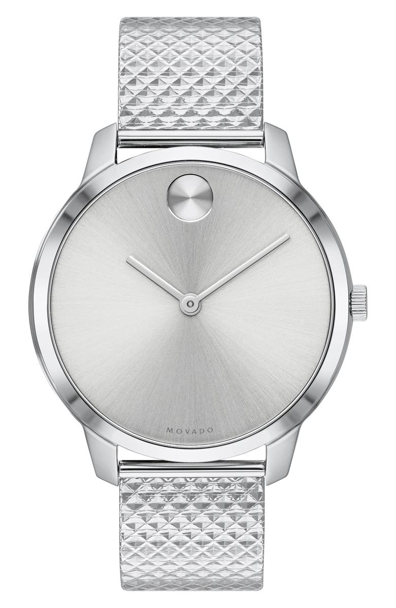 Movado Bold Mesh Strap Watch, 42mm, Main, color, 