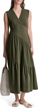 DKNY Stretch Cotton Maxi Dress