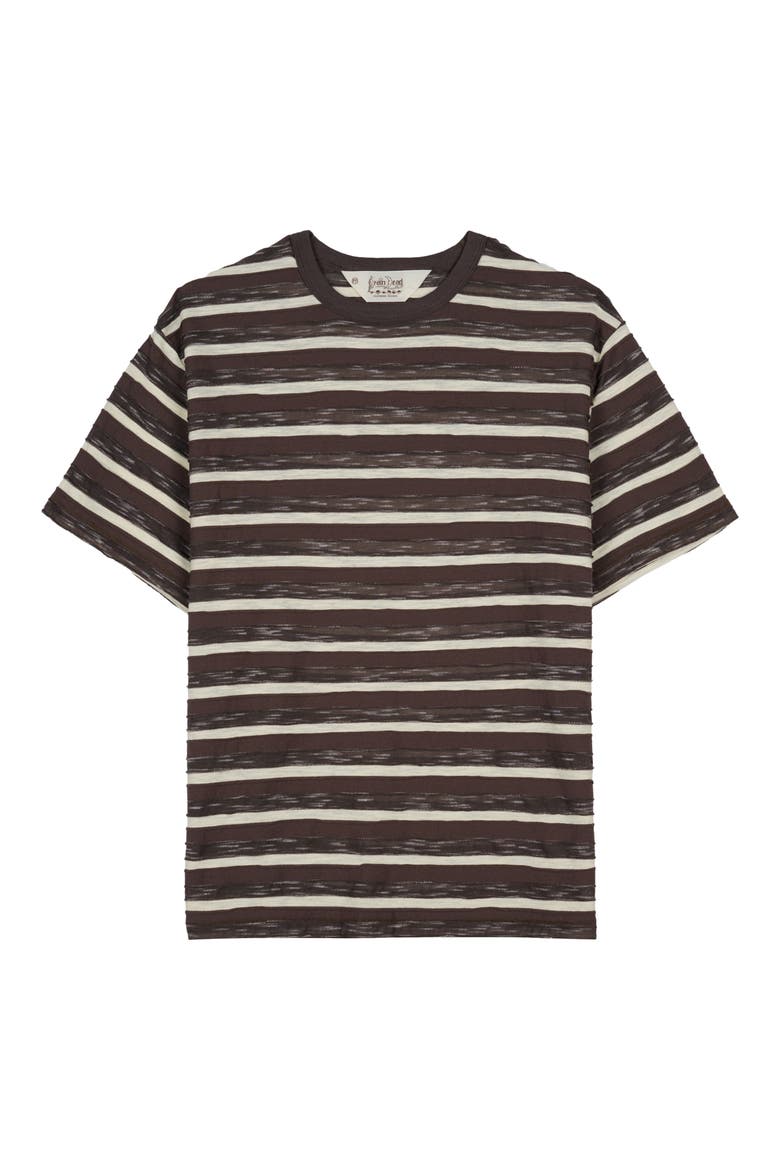 Casey Stripe T-Shirt, Main, color, COFFEE