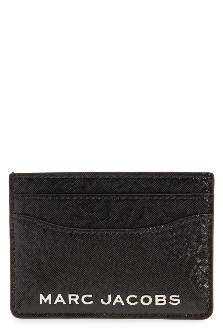 Trademarc Card Case, Main, color, BLACK