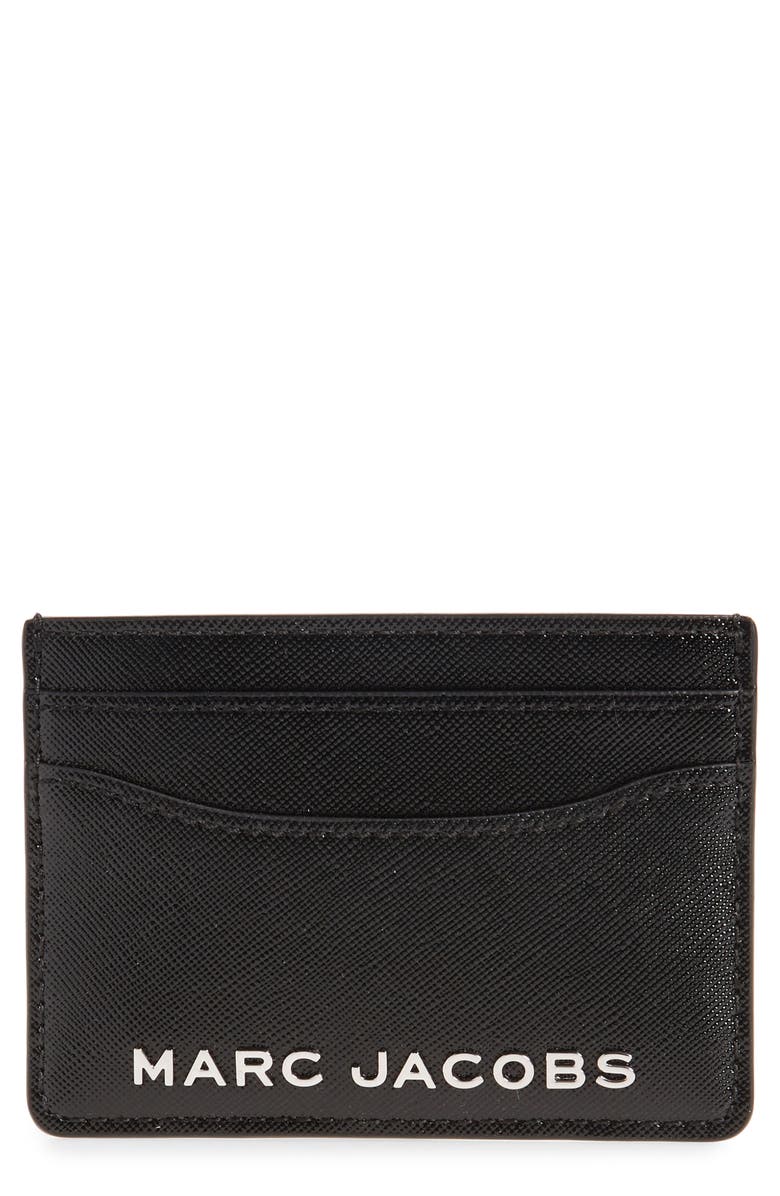 Marc Jacobs Trademarc Card Case, Main, color, Black