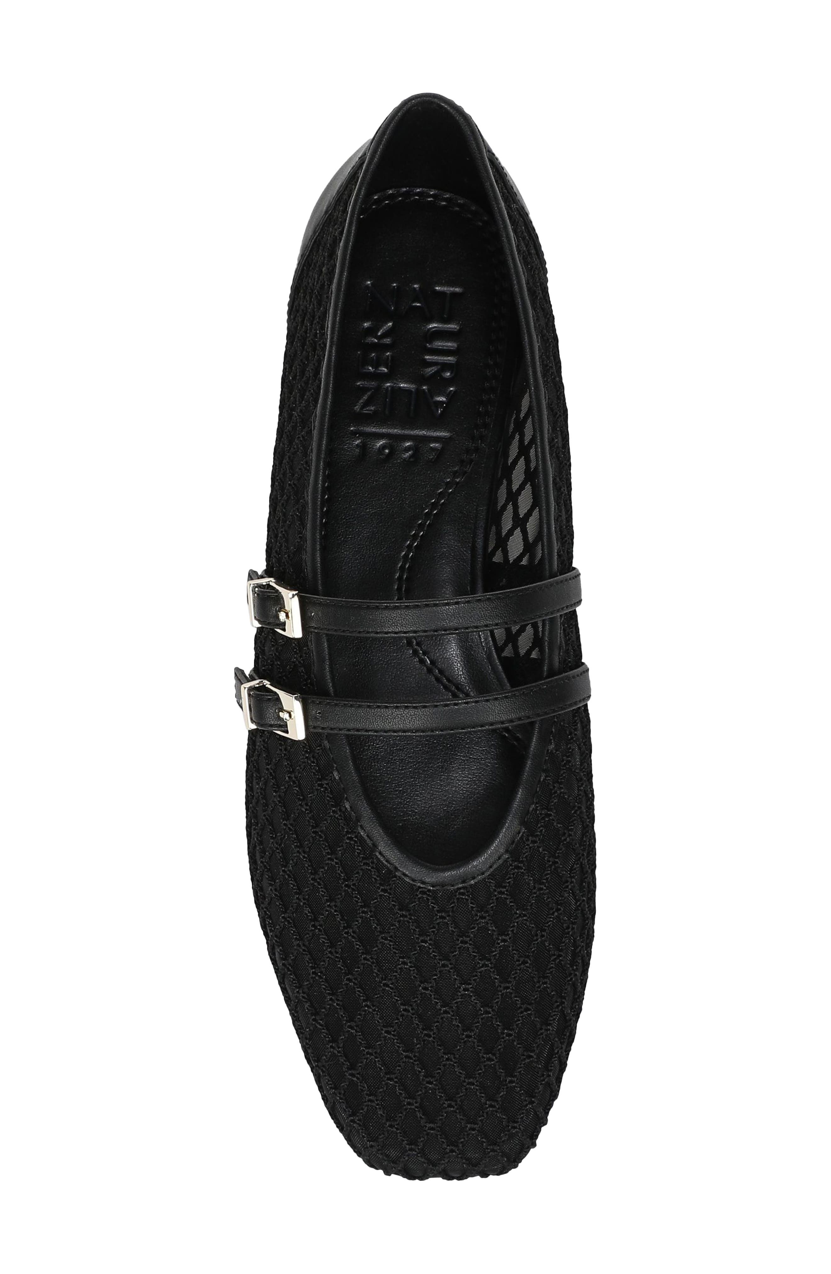 Cayla Flat, Alternate, color, BLACK