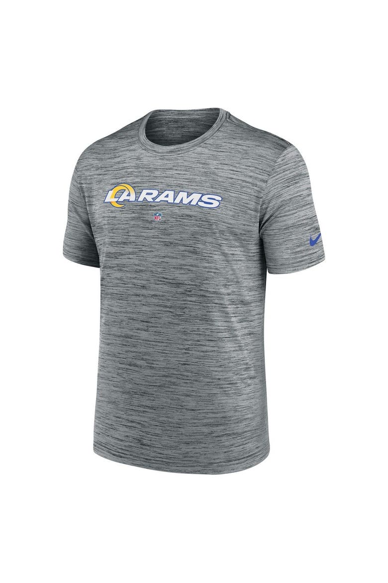 Men's Nike Gray Los Angeles Rams Velocity Performance T-Shirt, Alternate, color, Gray