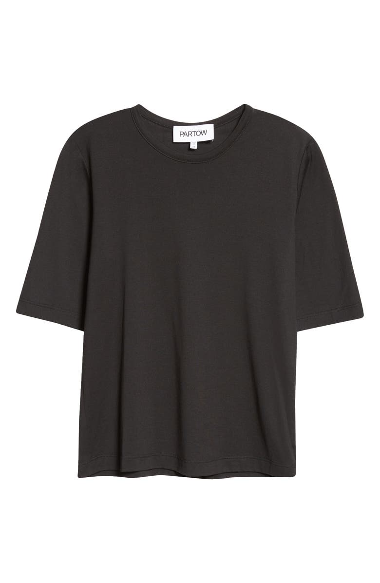 PARTOW Parker Modal & Cashmere T-Shirt, Alternate, color, Black