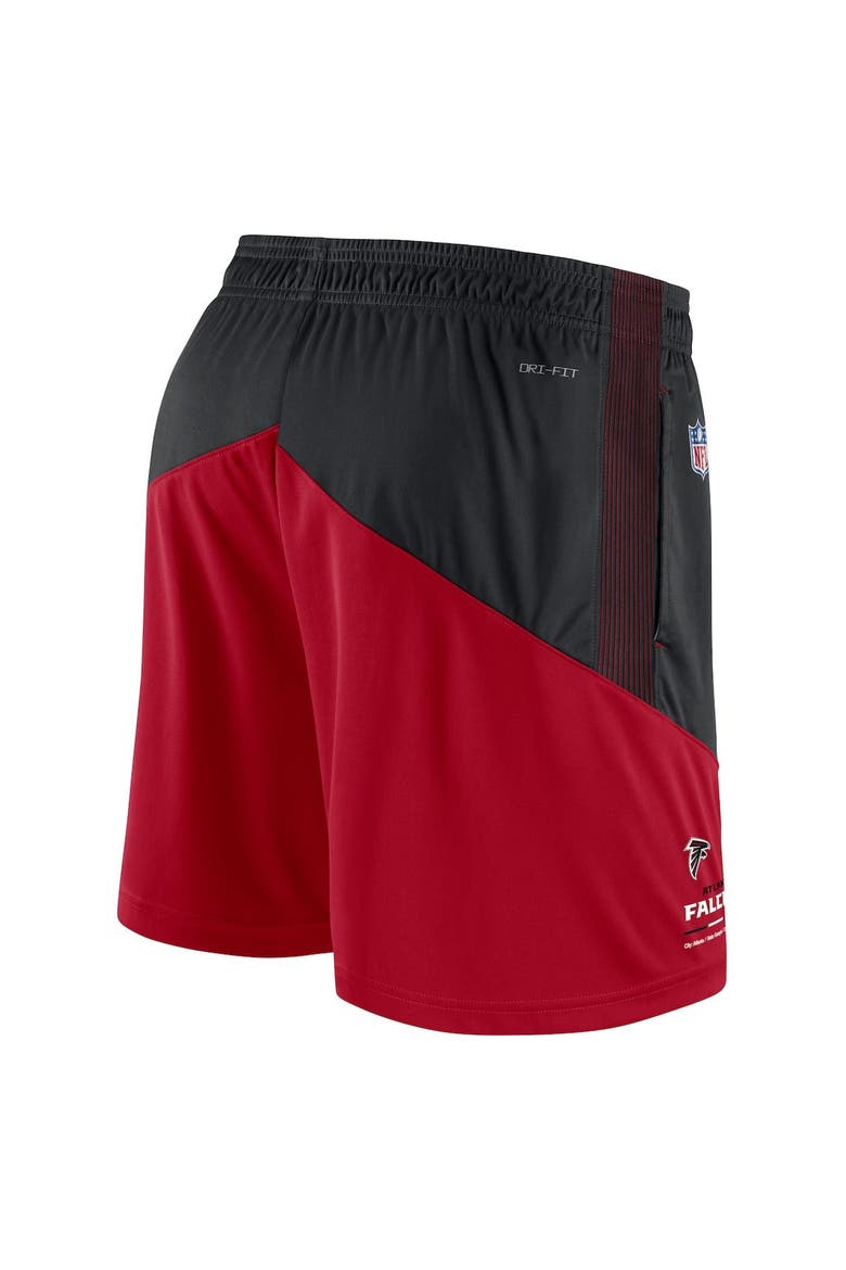 Men's Nike Black/Red Atlanta Falcons Sideline Primary Lockup Performance Shorts, Alternate, color, Black