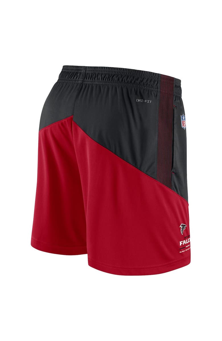 Nike Men's Nike Black/Red Atlanta Falcons Sideline Primary Lockup Performance Shorts, Alternate, color, Black
