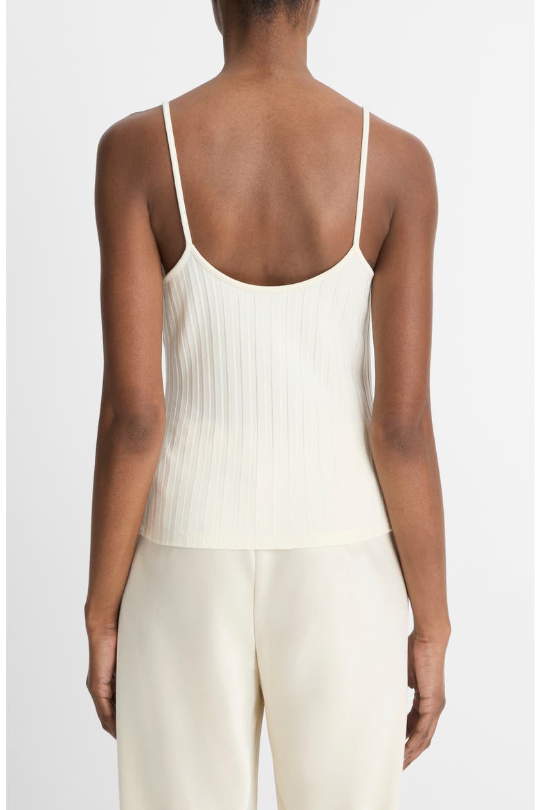V-Neck Rib Camisole, Alternate, color, VANILLE