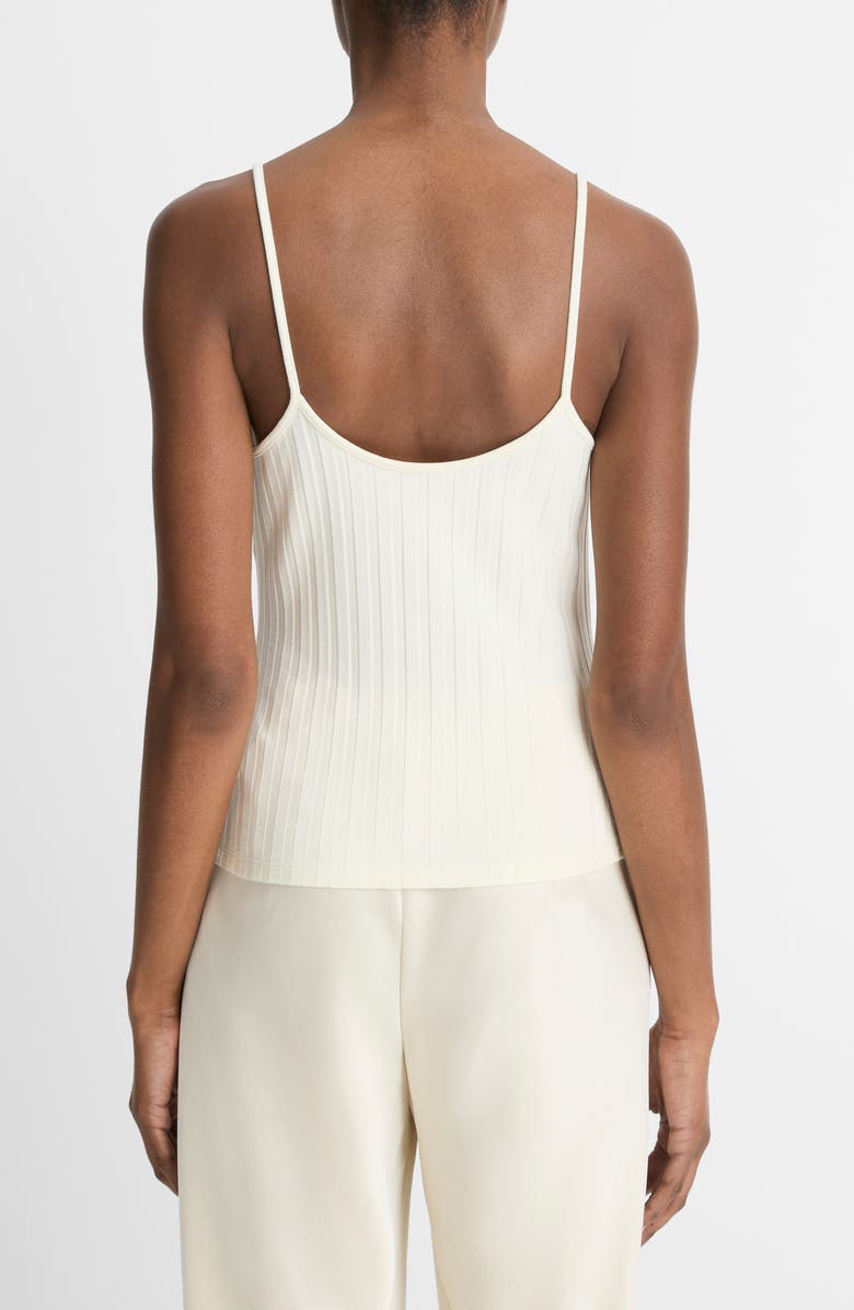 Vince V-Neck Rib Camisole, Alternate, color, Vanille