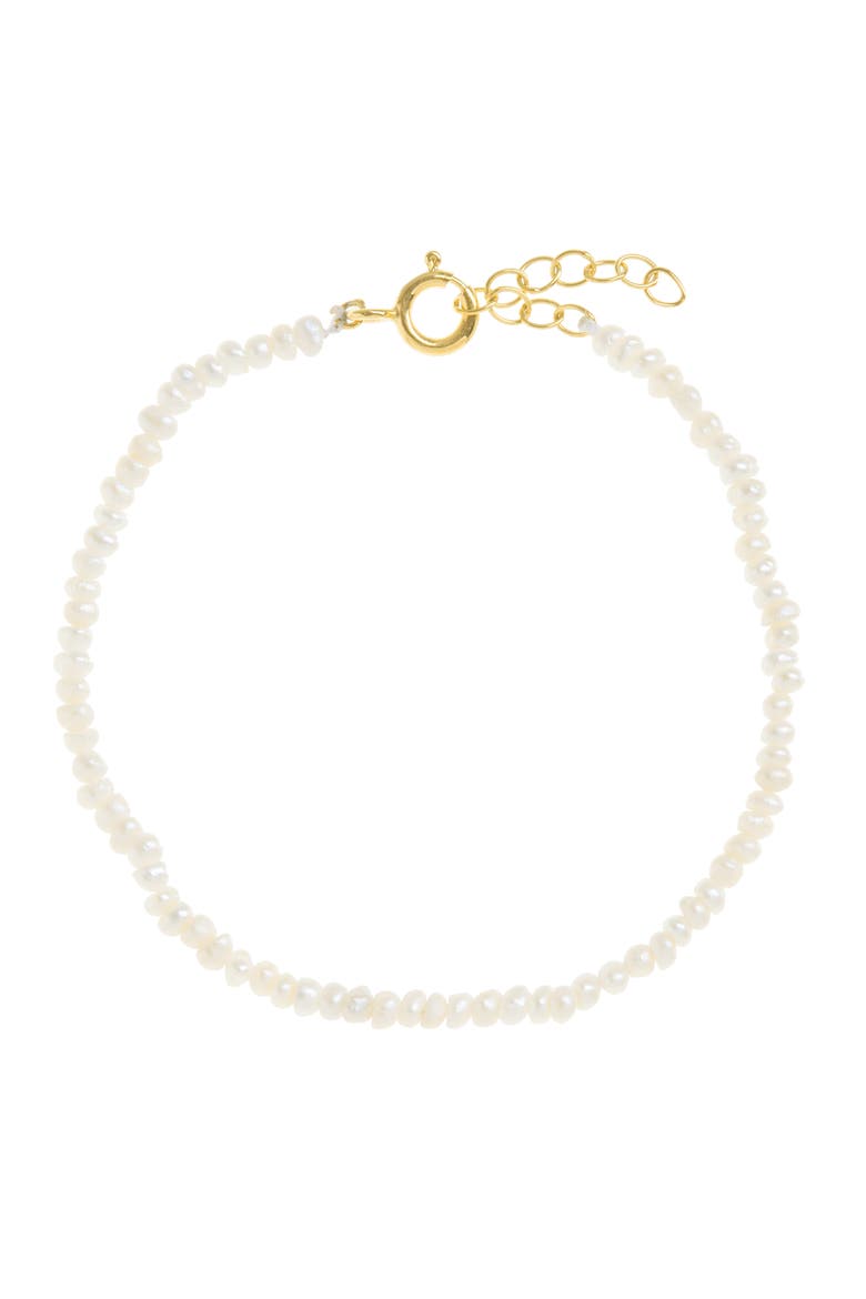 Seed Pearl Bracelet, Main, color, Gold