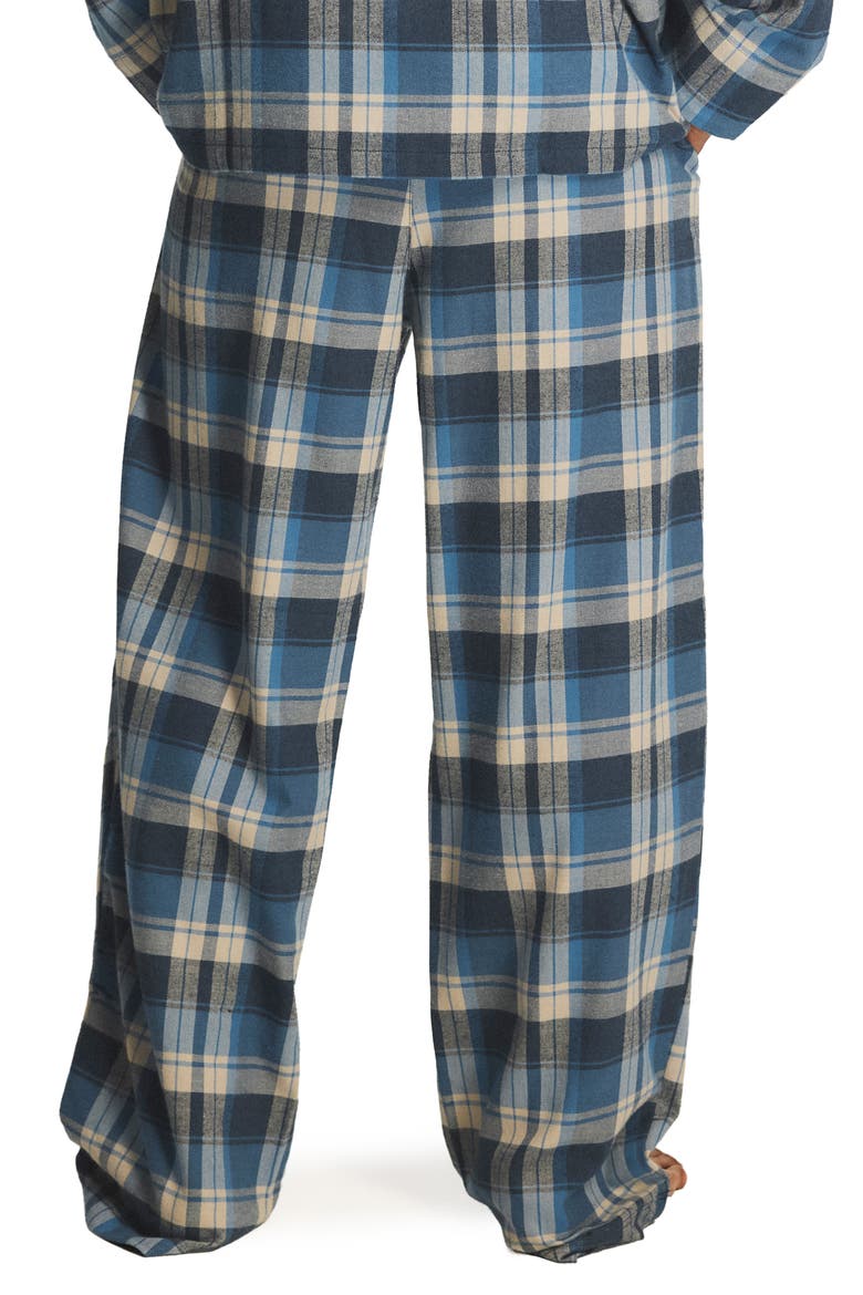 Savage X Flannel Sleep Pants, Alternate, color, DARK AND STORMY BLUE MAD PLAID
