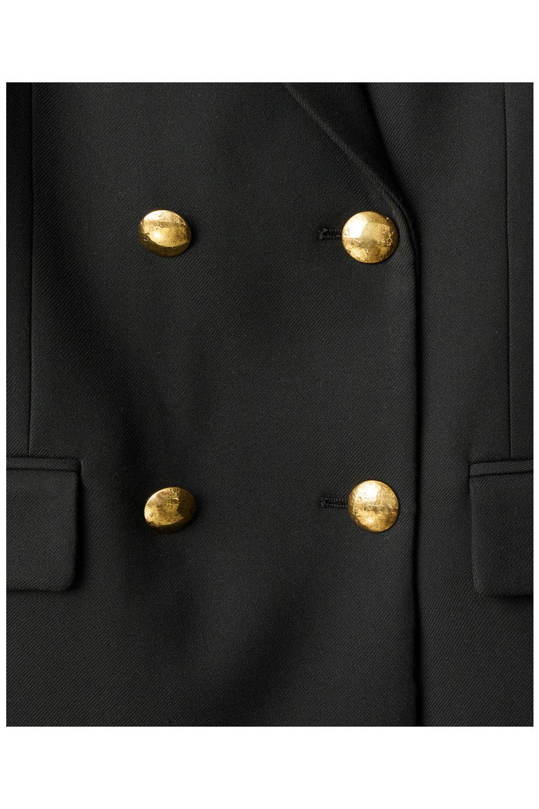 Farah Double Breasted Blazer, Alternate, color, BLACK