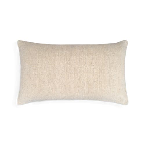Naki & Ssam Natural Harmony Cotton Nettle Solid Throw & Lumbar Pillow In Black