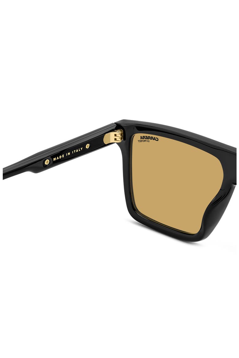 Victory 58mm Rectangular Flat Top Sunglasses, Alternate, color, BLACK YELLOW