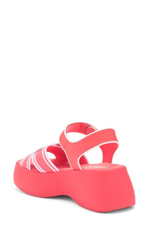 Karl Lagerfeld Paris Meddi Platform Sandal In Sunset Coral
