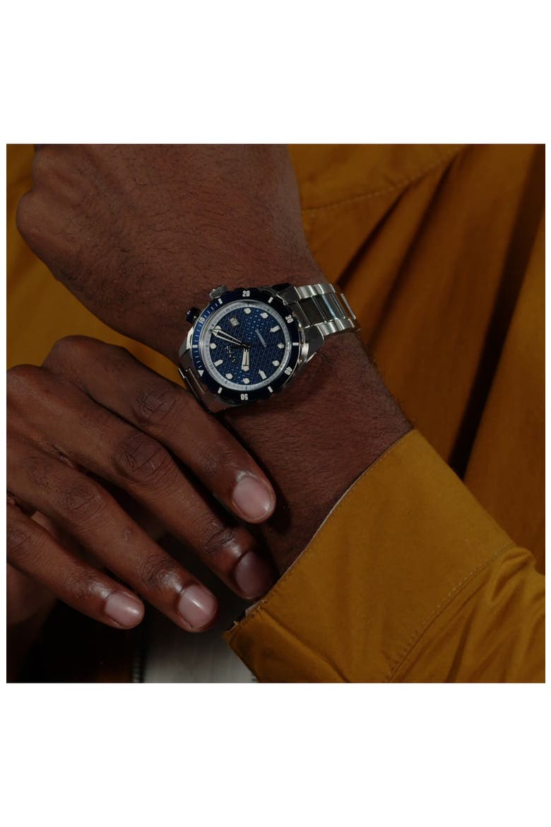 Bossmatic Bracelet Watch, 42mm, Alternate, color, BLUE DIAL