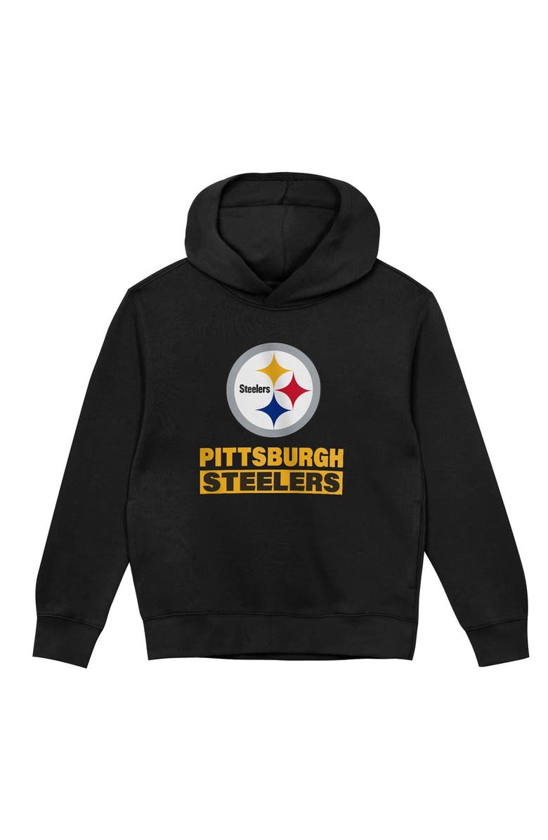 Outerstuff Toddler Outerstuff Black Pittsburgh Steelers Back to Basics Hoodie, Alternate, color, Black