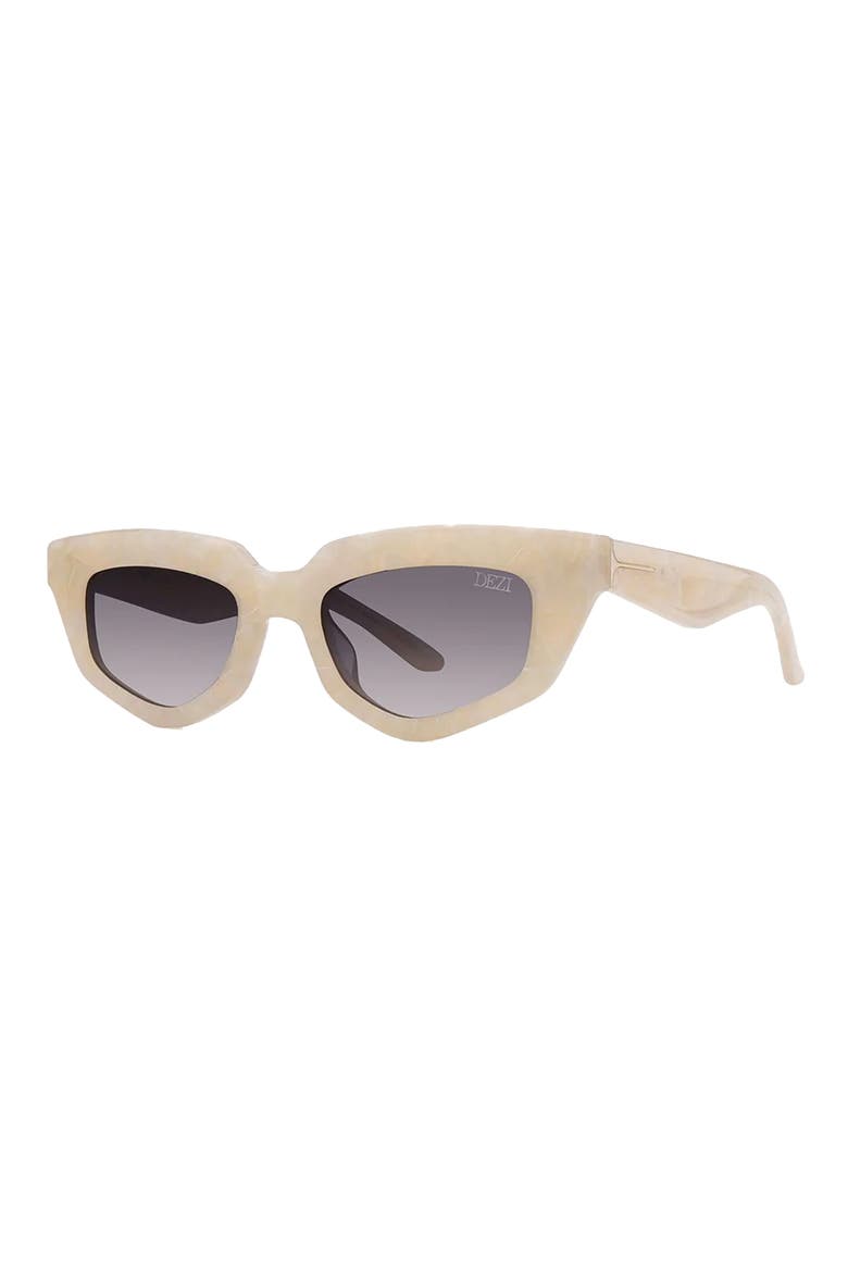 On Read 49mm Cat Eye Sunglasses, Alternate, color, LIMESTONE / SMOKE FADED