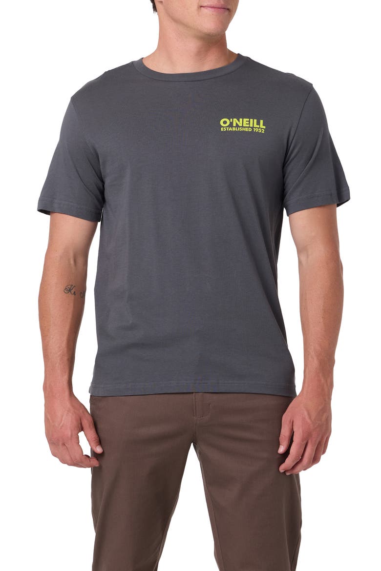 Landmark Classic Cotton Graphic T-Shirt, Main, color, DARK SHADOW