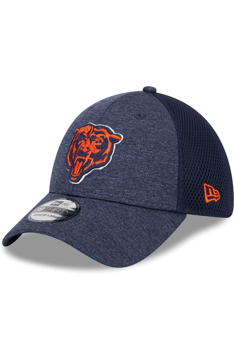 New Era Men's New Era Navy Chicago Bears Stripe 39THIRTY Flex Hat, Main, color,