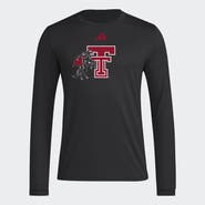 adidas Men's adidas Black Texas Tech Red Raiders Primary Locker Logo Pre-Game Long Sleeve T-Shirt