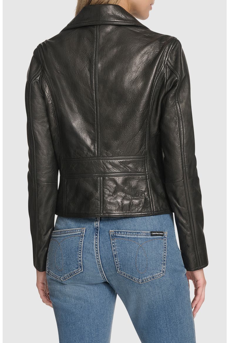 Paluma Leather Jacket, Alternate, color, BLACK