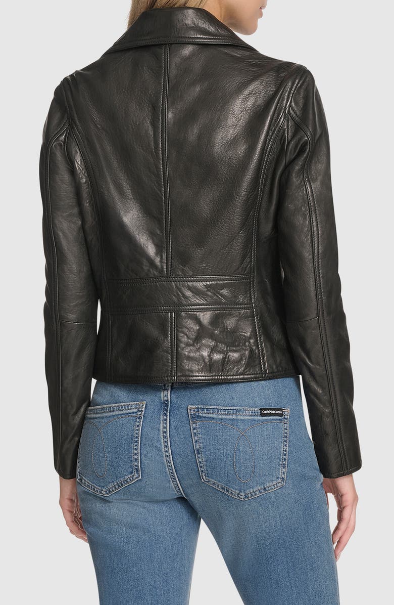 Andrew Marc Paluma Leather Jacket, Alternate, color, Black