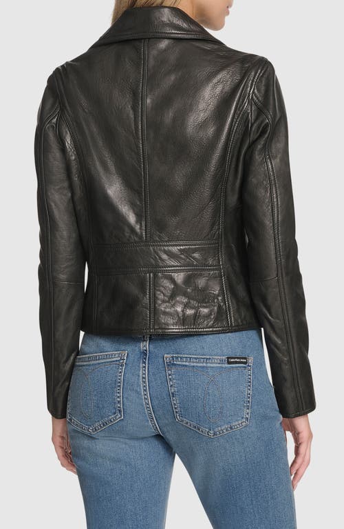 Andrew Marc Paluma Leather Jacket In Black