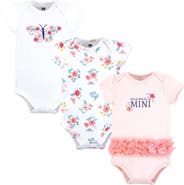 Hudson Baby Essential Three-piece Set Of Cotton Bodysuits