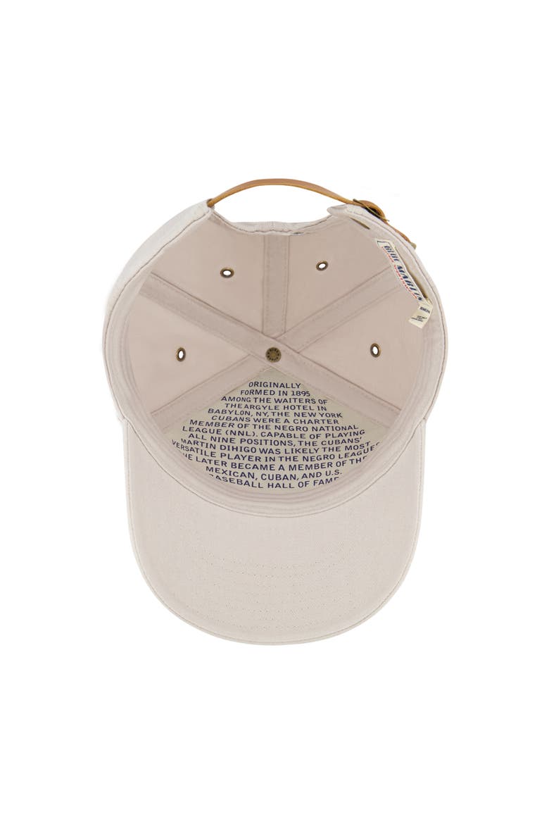New York Cubans Baseball Hat, Alternate, color, STONE