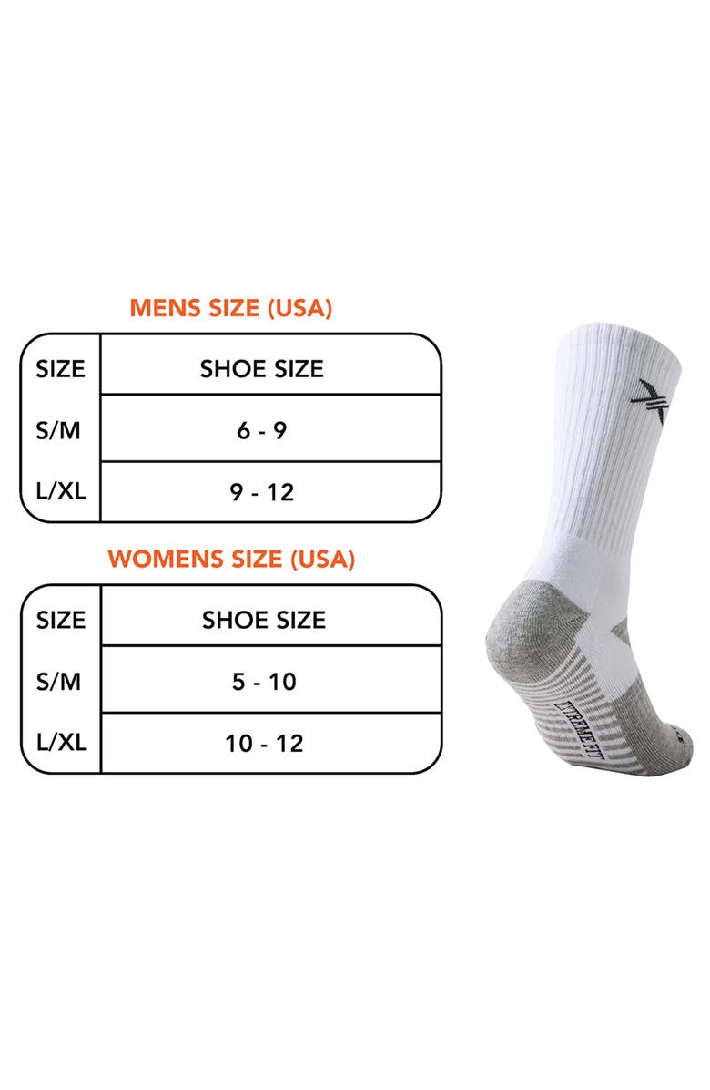 EXTREME FIT 6-Pack Dri Tech Moisture Control Socks, Alternate, color, White