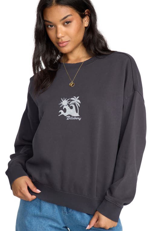 Billabong Echo Crewneck Sweatshirt In Black