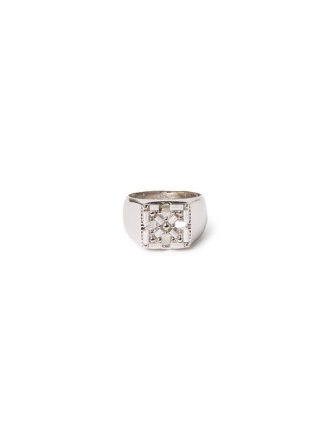 Men's Arrow Ring With Studs