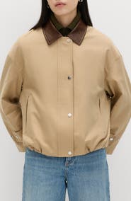M&S Cotton Blend Twill Bomber Jacket